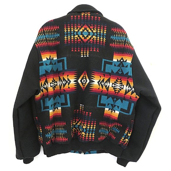 Men Pendleton Western Wool Geometric Wool Jacket L - Picture 2 of 9